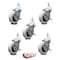 Service Caster 3 Inch Thermoplastic Wheel 8mm Threaded Stem Caster Set with Brakes SCC, 5PK SCC-TS05S310-TPRS-SLB-M815-5 - alternate 3